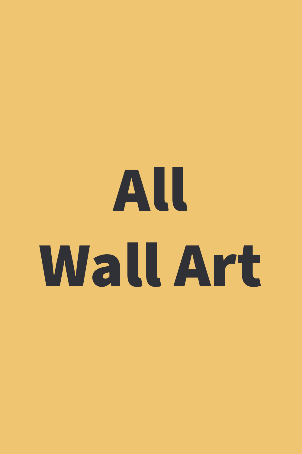 All Wall Art