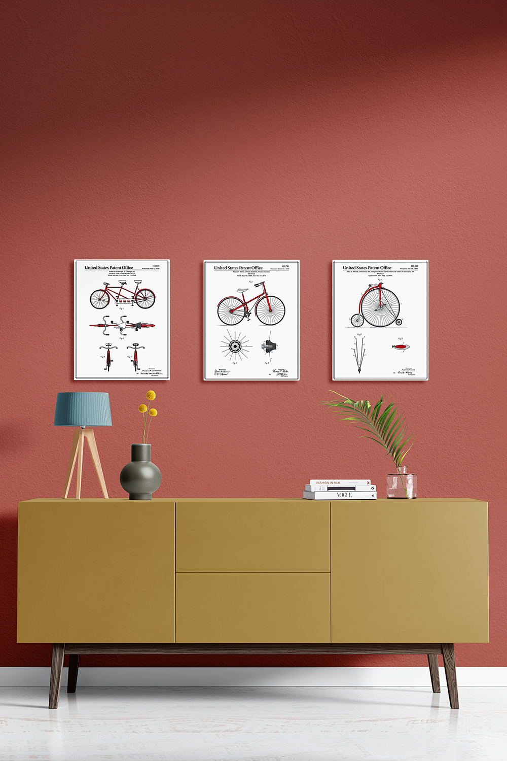 Bicycle Full Color Metal Wall Art