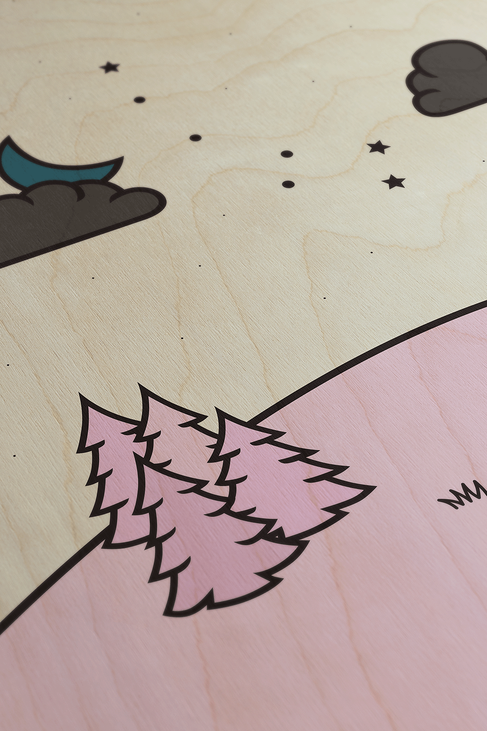 Ursa Minor Modern Wood Wall Art