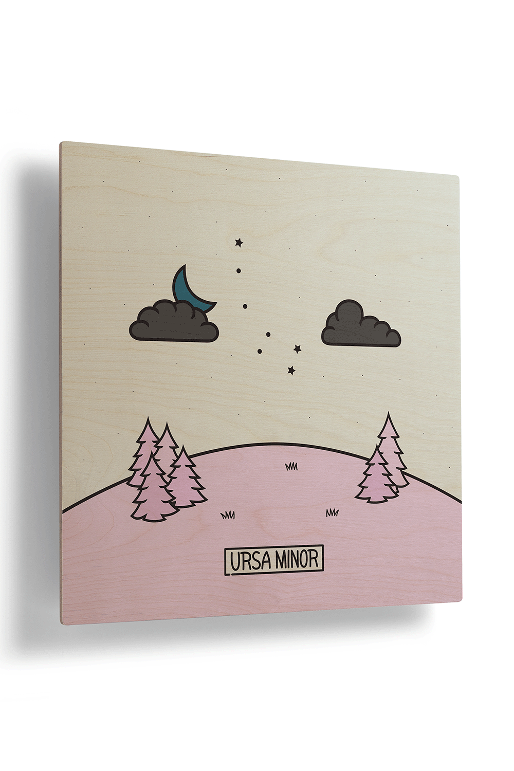 Ursa Minor Modern Wood Wall Art
