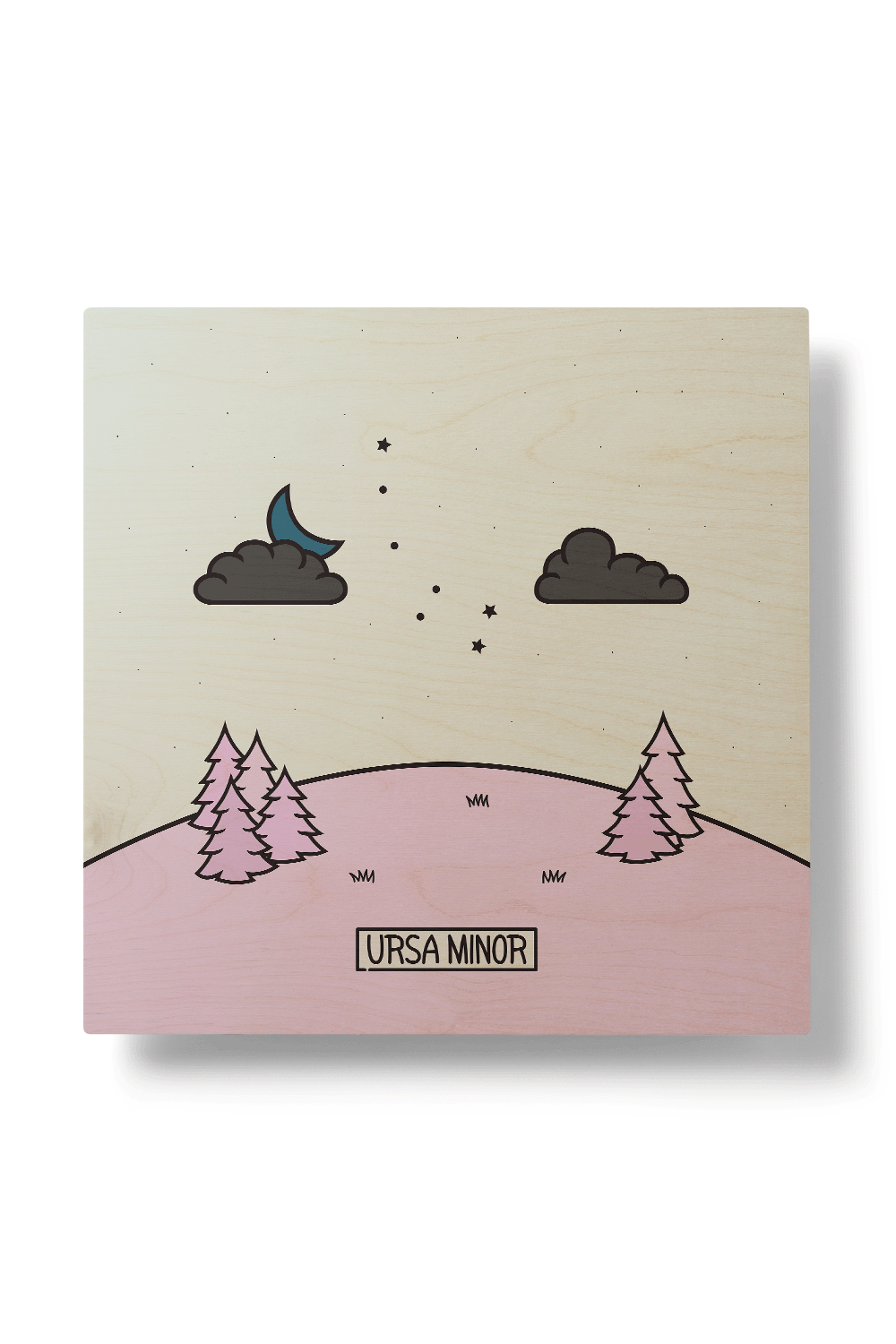 Ursa Minor Modern Wood Wall Art