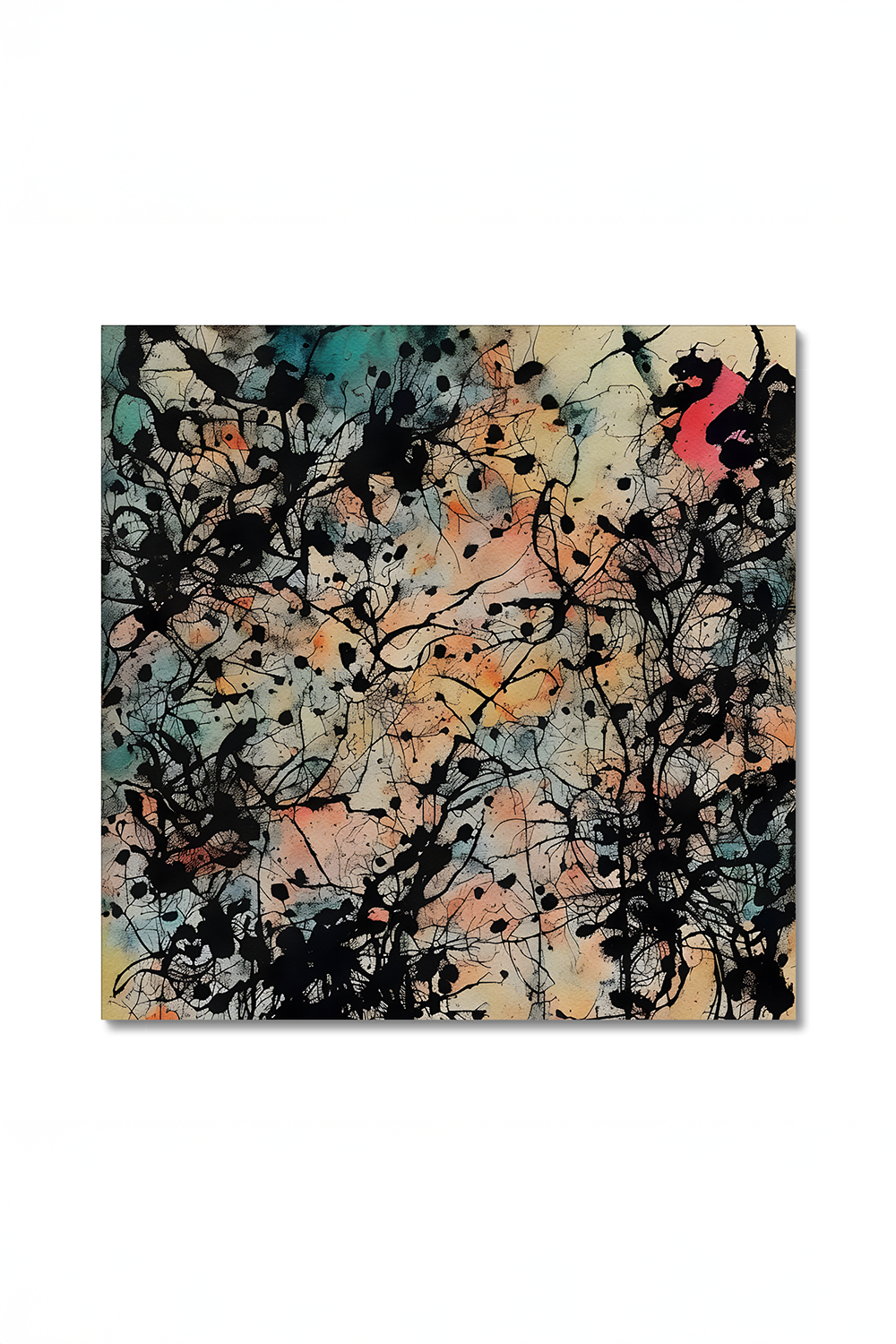 Secloo V Abstract Multicolor Canvas Wall Art