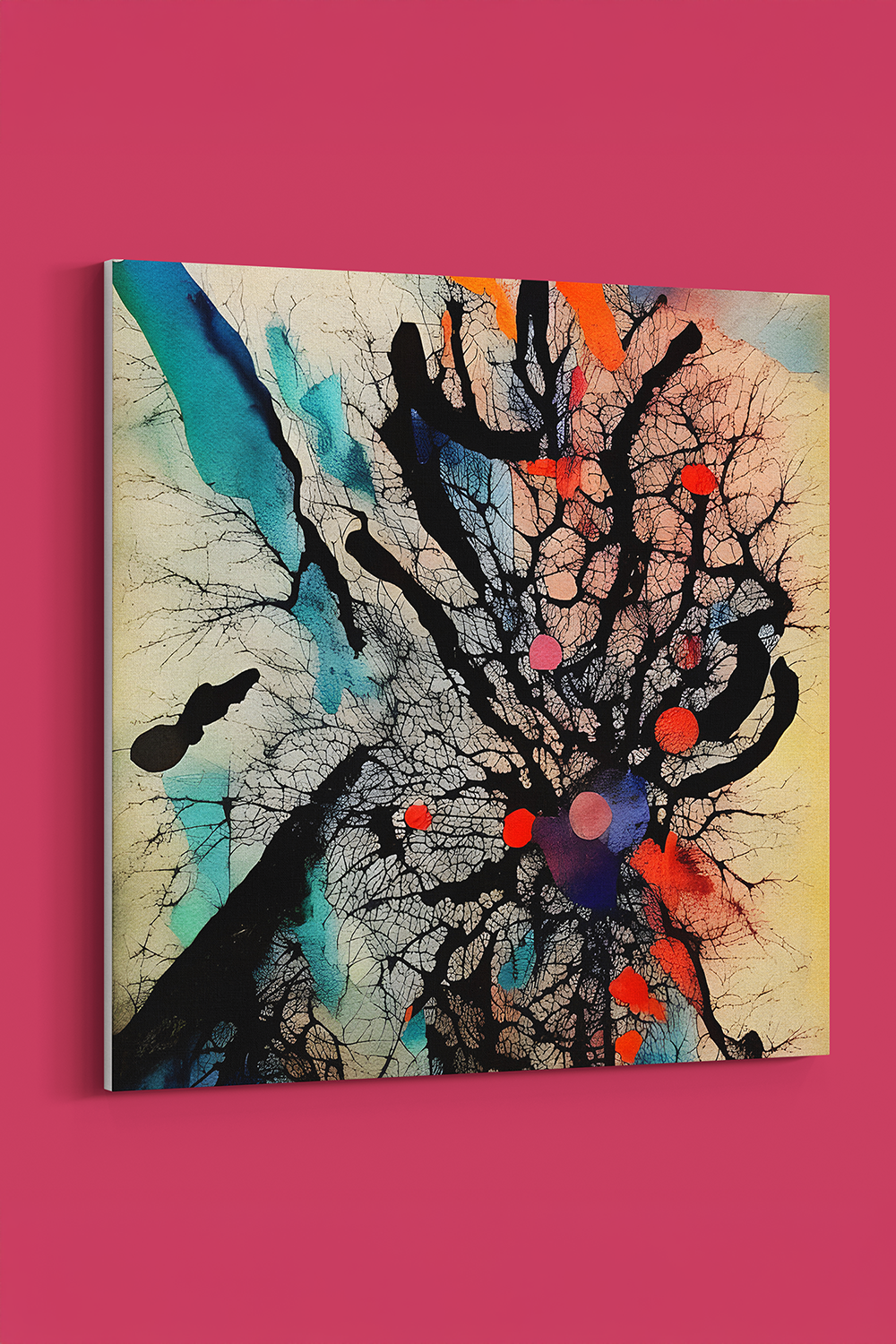 Secloo II Abstract Multicolor Canvas Wall Art