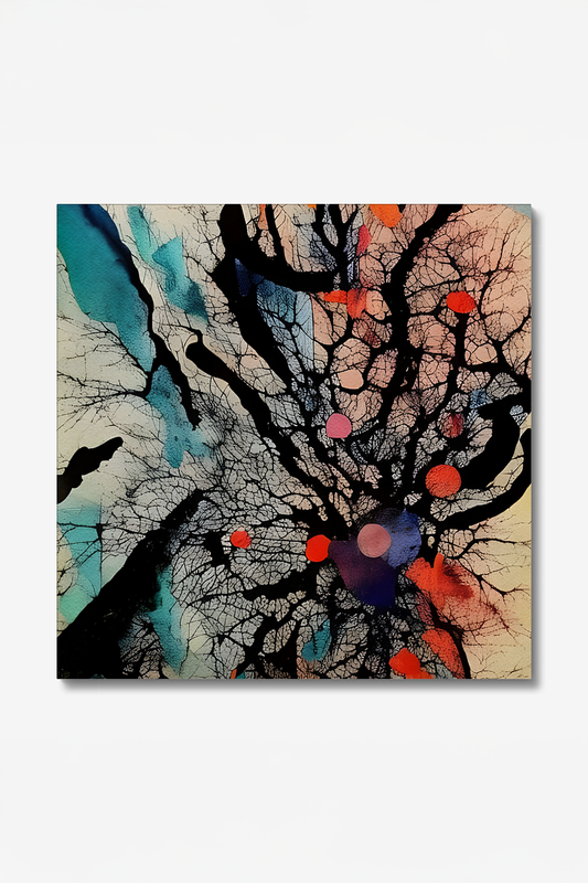 Secloo II Abstract Multicolor Canvas Wall Art