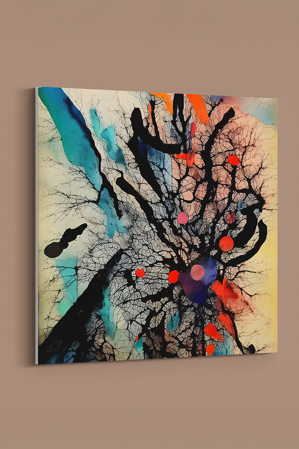 Secloo II Abstract Multicolor Canvas Wall Art