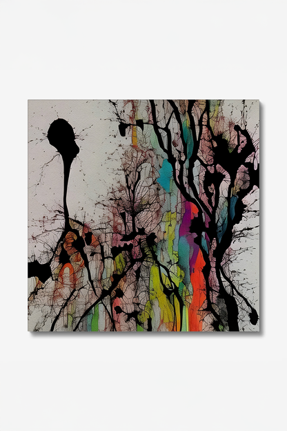 Secloo III Abstract Multicolor Canvas Wall Art