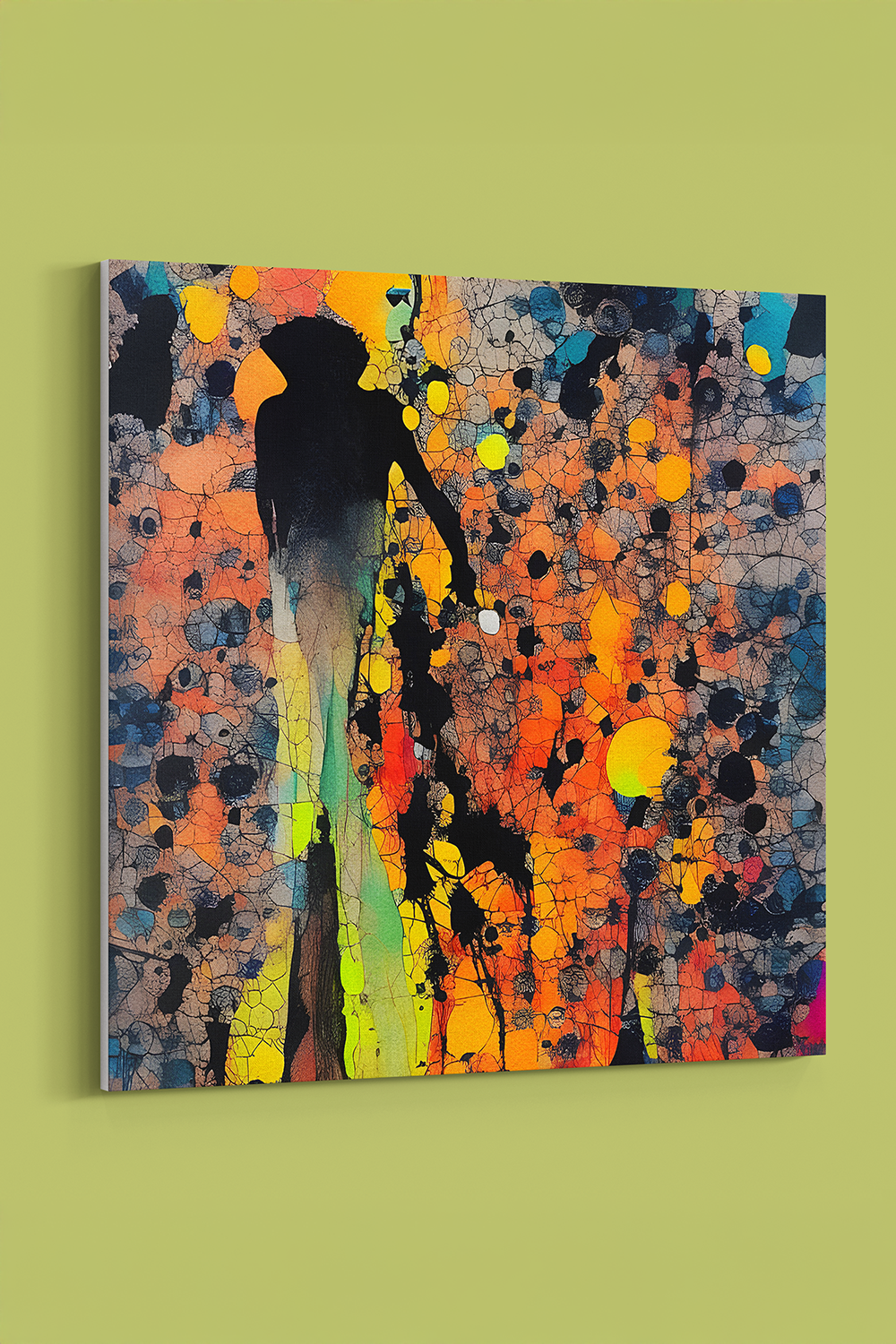 Secloo IV Abstract Multicolor Canvas Wall Art