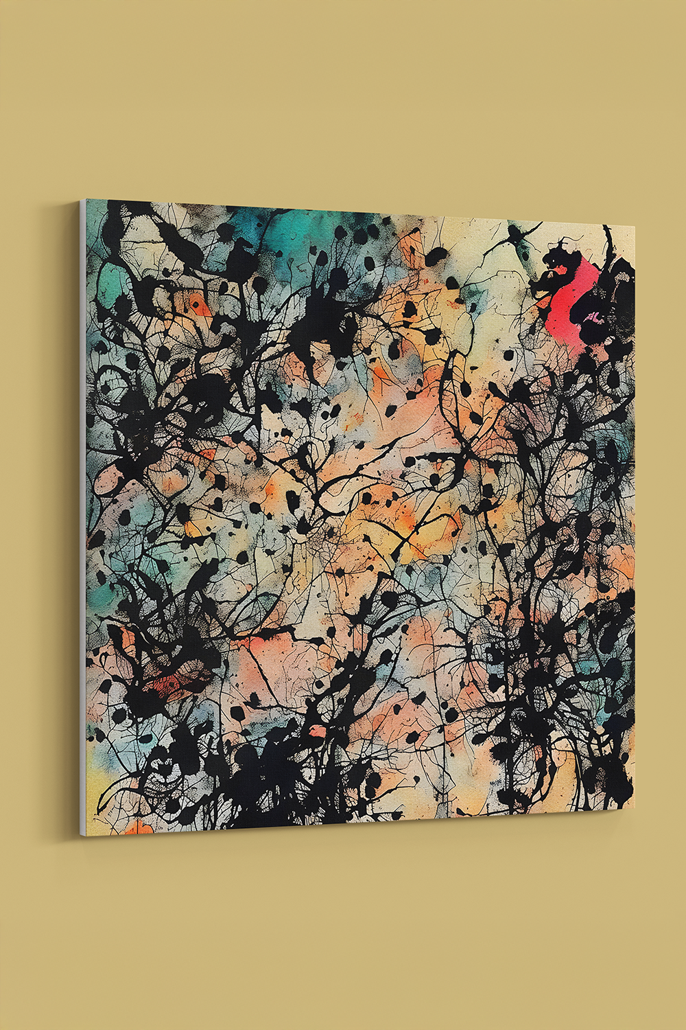 Secloo V Abstract Multicolor Canvas Wall Art
