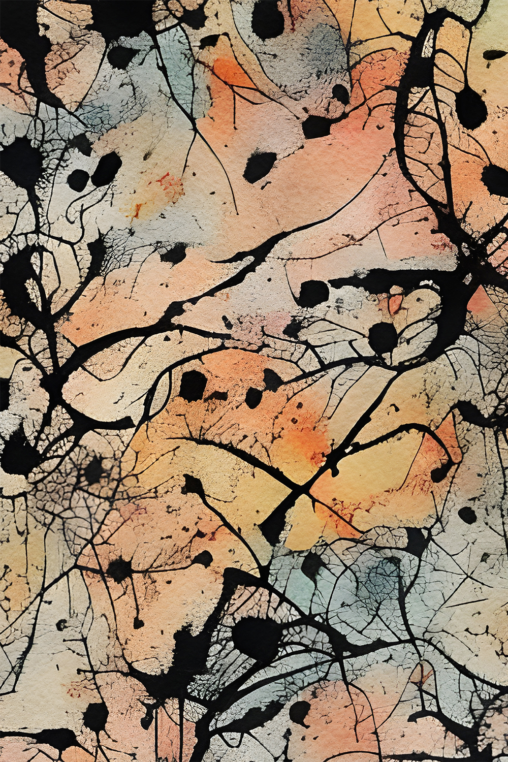 Secloo V Abstract Multicolor Canvas Wall Art