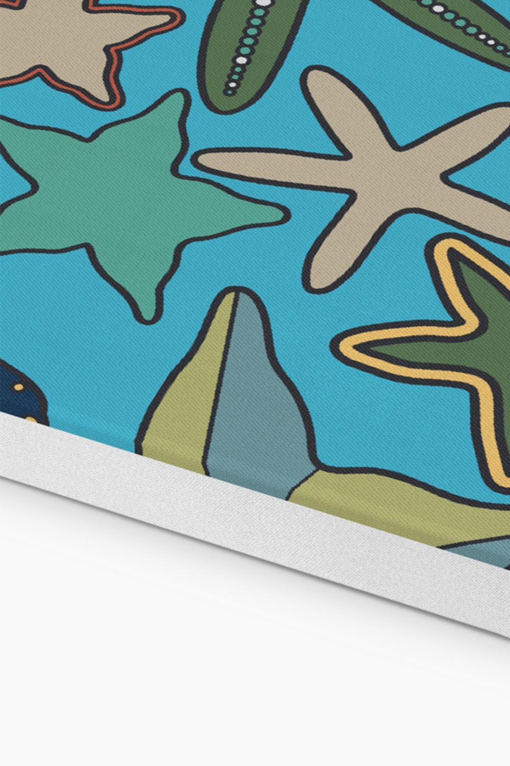 Starfish Modern Multicolor Canvas Wall Art