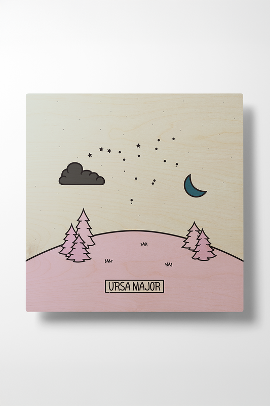 Big Dipper Modern Wood Wall Art