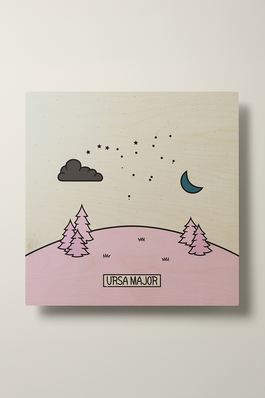 Big Dipper Modern Wood Wall Art