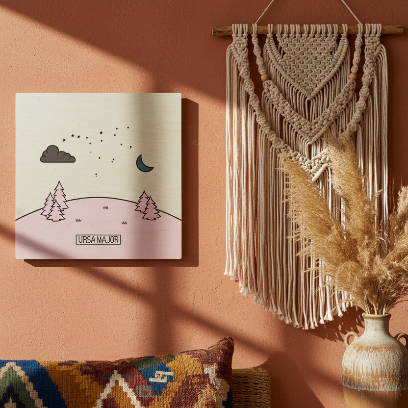 Ursa Major Modern Wood Wall Art