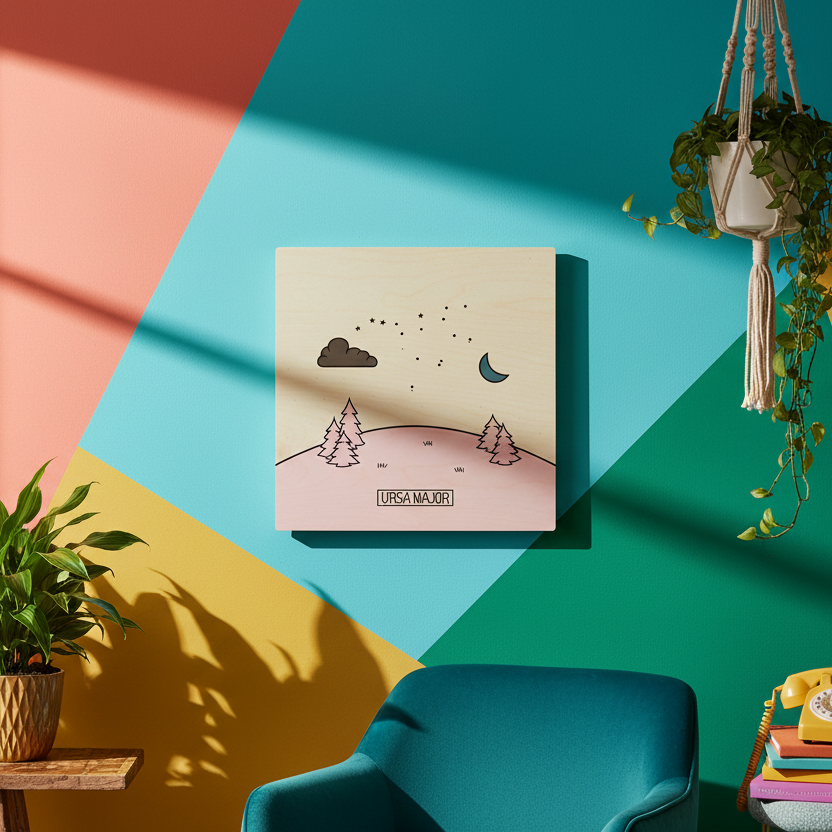 Ursa Major Modern Wood Wall Art