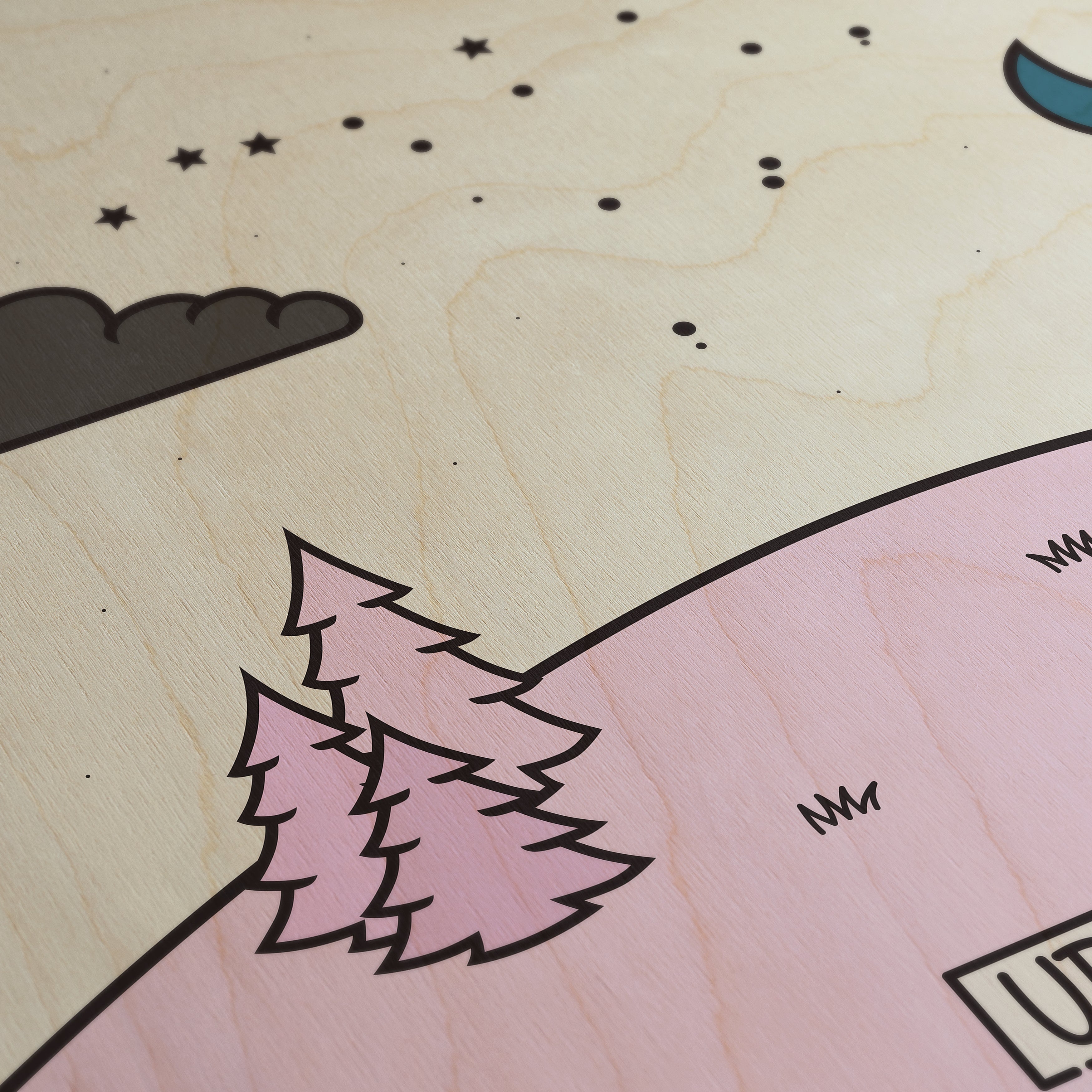 Ursa Major Modern Wood Wall Art