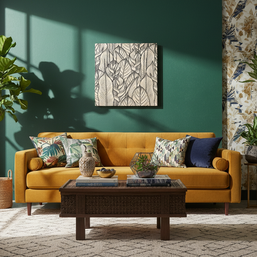 Calathea Dreams Line Art Black & White Wood Wall Art