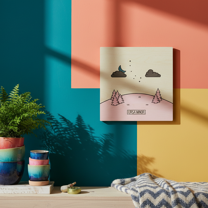 Ursa Minor Modern Wood Wall Art