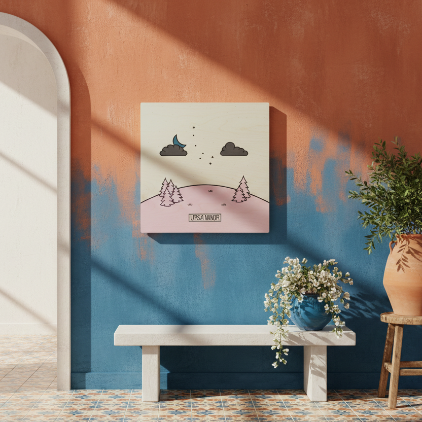 Ursa Minor Modern Wood Wall Art